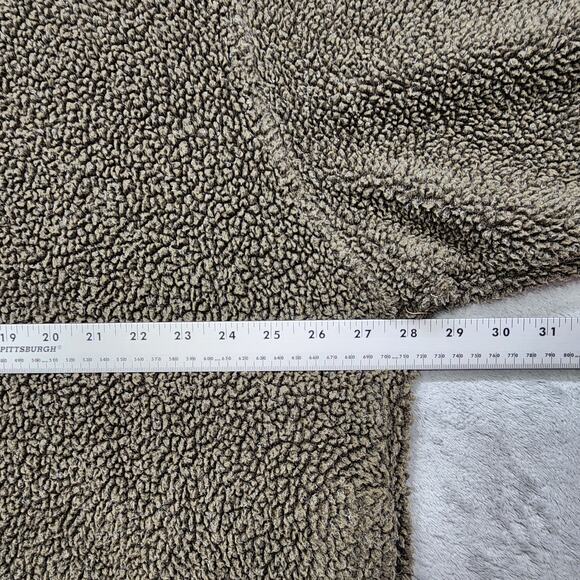Pendleton Sweater Mens XL Brown 1/4 Zip Pullover Sherpa Drawcord Hem Outdoors - Picture 7 of 9